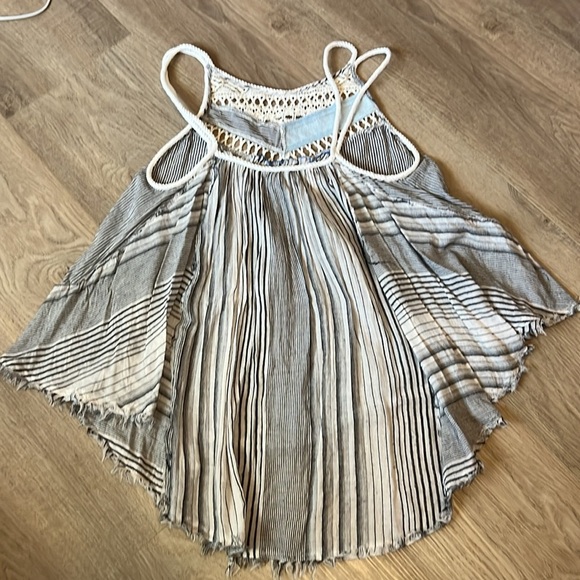 Free People Work Wearin’ It Rope Detail Cotton Blend Tank (S) - Picture 3 of 5